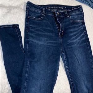 American Eagle dark wash super stretch